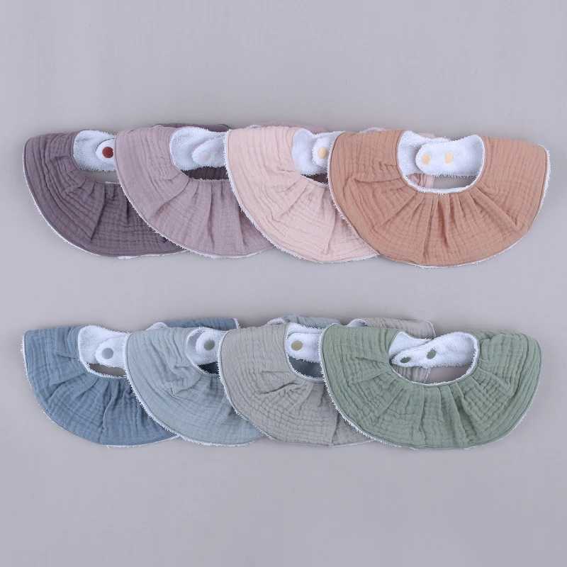 Bibs Burp Cloths Baby Feeding Drool Bib Collar Decoration Saliva Towel Soft Cotton Scarf Burp Cloth for Newborn Toddler G99CL4812