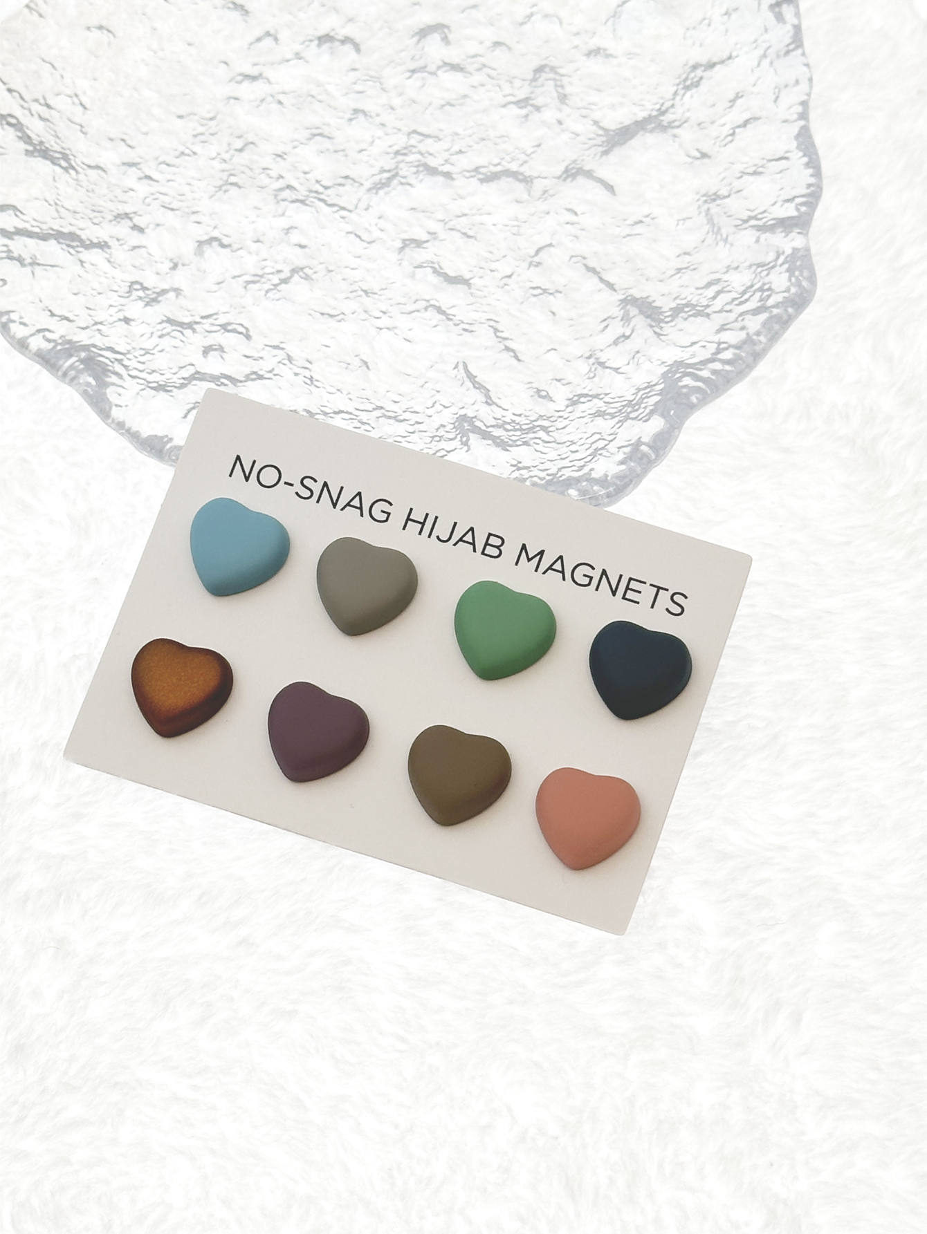 Heart magnetic button, scarf button, collar clip, magnetic suction button, brooch, scarf shawl, fixed, anti glare magnetic button
