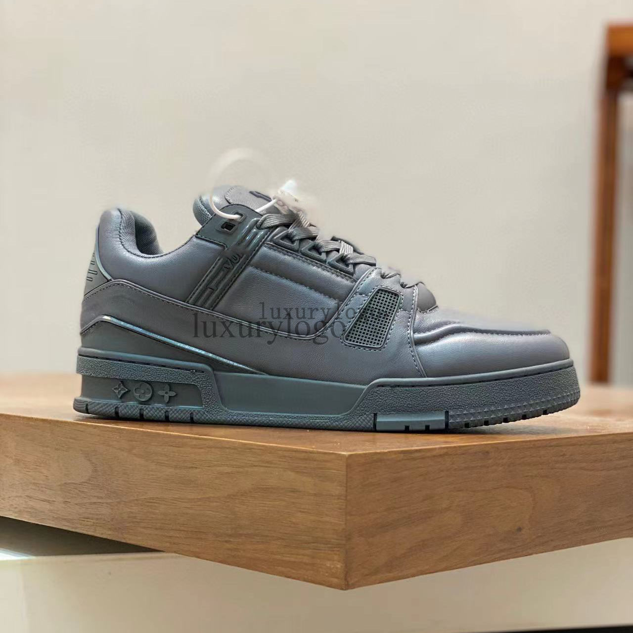 Designer Men Sneaker Virgil Trainer Casual Shoes Low Calfskin Leather Abloh White Green Red Blue Overlays Platform Outdoor women Sneakers Size 39-45 8.8 03