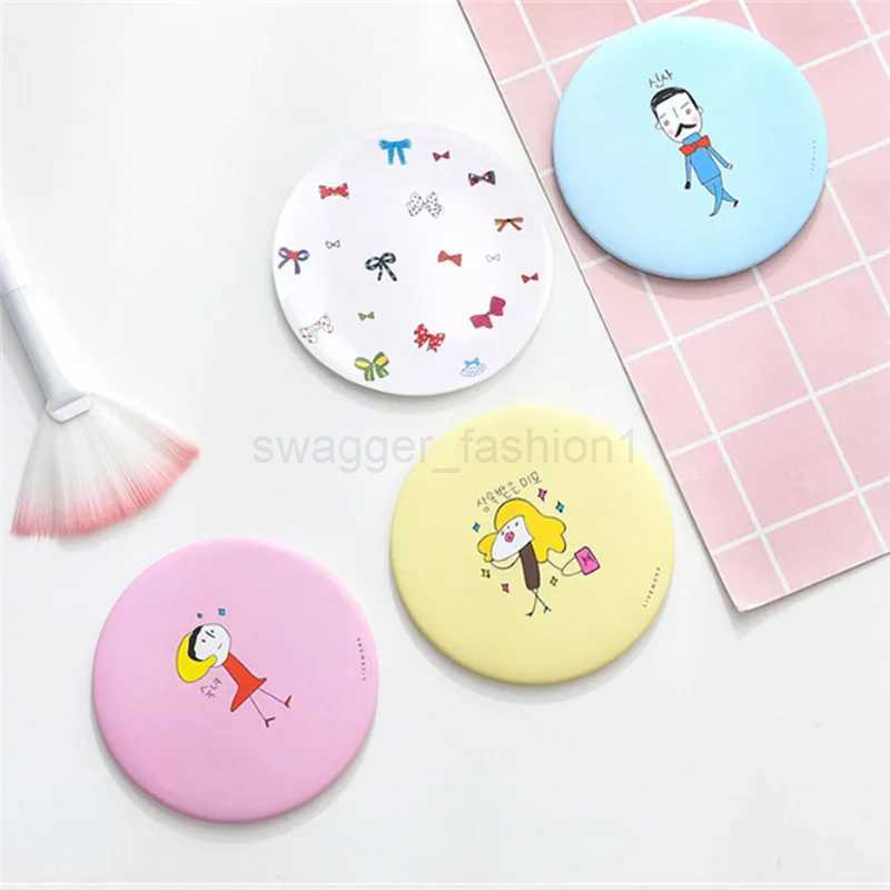 1pc Makeup Mirror Portable Hand Mini Make Up Mirror Travel Round Pocket Cosmetic Mirror Portable Beauty Makeup Tools AccessoriesXJ240813