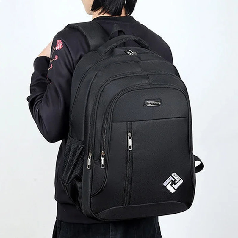 Mens Backpack Multi functional Business Laptop USB Charging Waterproof Movie Leisure Bag 240813