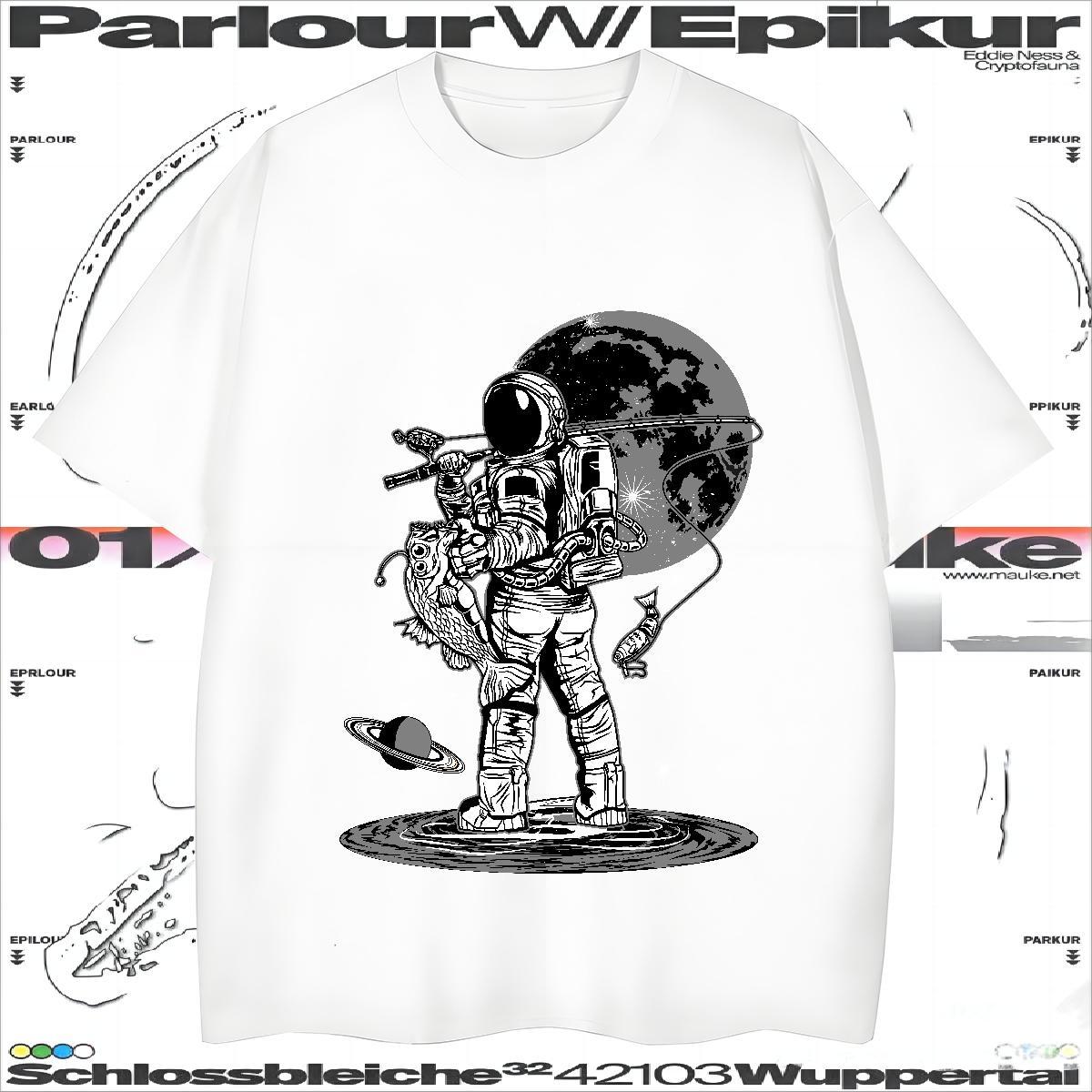 Mens T Shirts 100% Cotton 230g planet Casual Beach Breathable Short Sleeve Black White Men Tops Tees New Designer Classic Wear