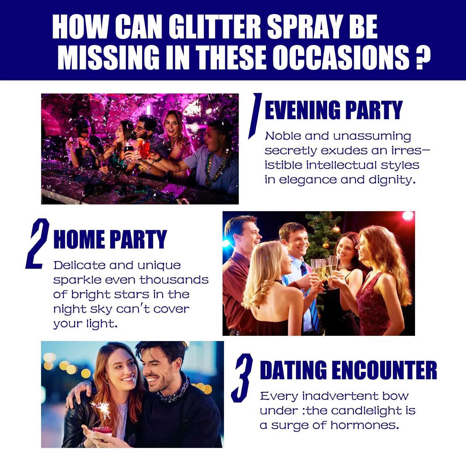 Highlighter powder spray high gloss lasting shimmer shiny party makeup waterproof hair shiny body shiny powder W240812