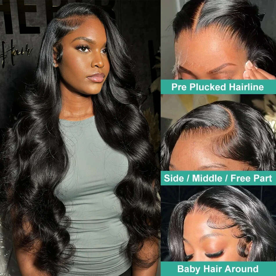 220% 13X6 HD Body Wave Front Remy Brazilian Frontal Wig Ready To Wear 4X4 13X4 Lace Closure High Density Wigs For Women