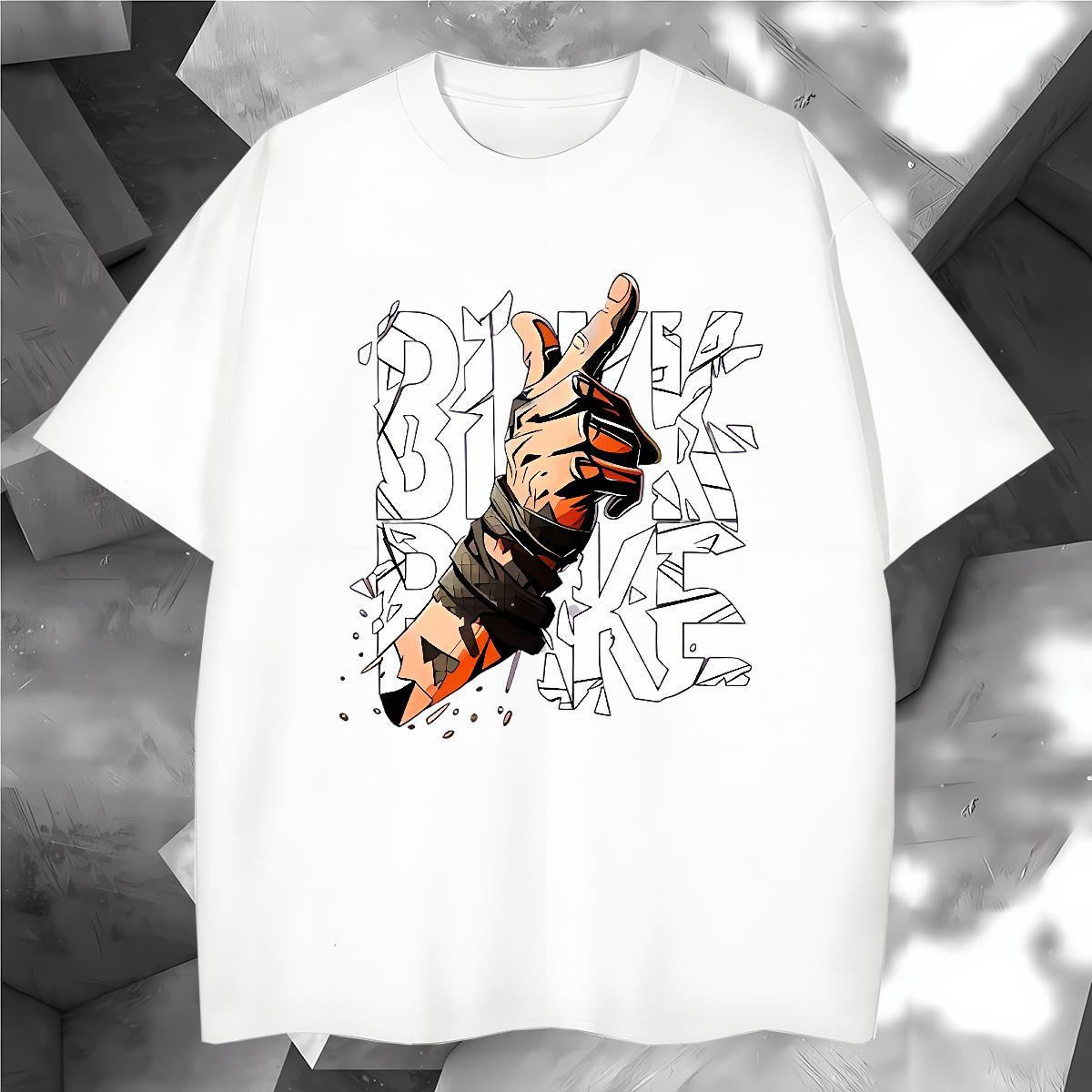 High Quality hands Man T Shirts Street wear Hip Hop Tshirts 230g Cotton DIY Customized Breathable Short Sleeve Custom Print Oversized Tops Tees