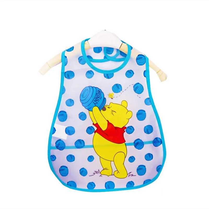 Bibs Burp Cloths Adjustable Baby Bibs EVA Plastic Waterproof Lunch Feeding Bibs Baby Cartoon Feeding Cloth Children Baby ApronL4812
