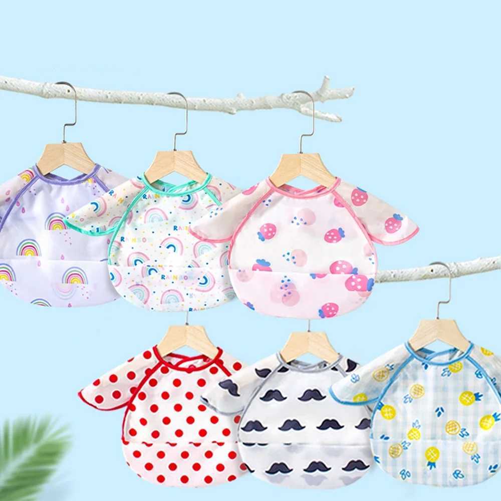 Bibs Burp Cloths Waterproof Baby bibs Newborn Apron Kids Burp Cloths Lunch Feeding Bib Cute strawberry bear Cartoon Pattern Toddler AccessoriesL4812