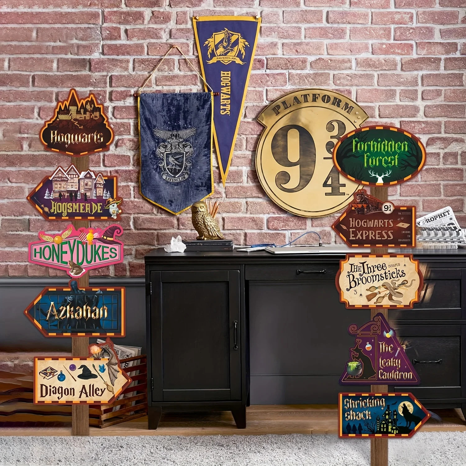20 wizard party directional signs Harry supplies welcome birthday performers 240812