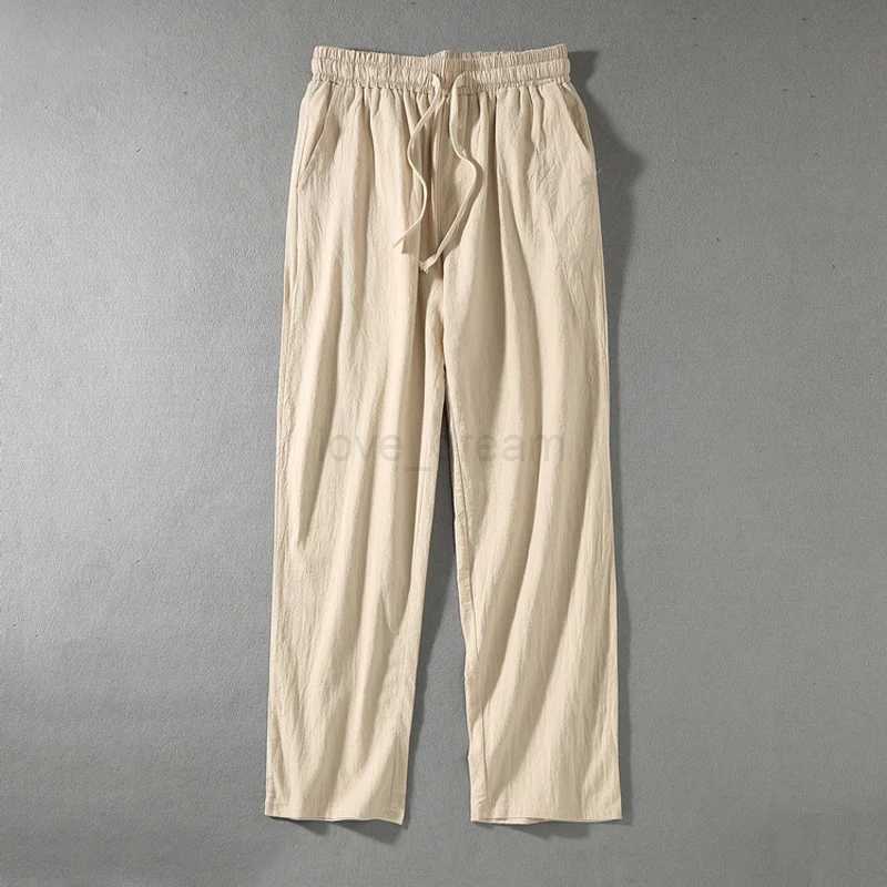 Male Plus Size Loose Pants Men Pants Summer Mens Cotton Big Sizes Wide Leg Linen Pant Oversized Jogger Trousers Large Size 9XLXJ240813