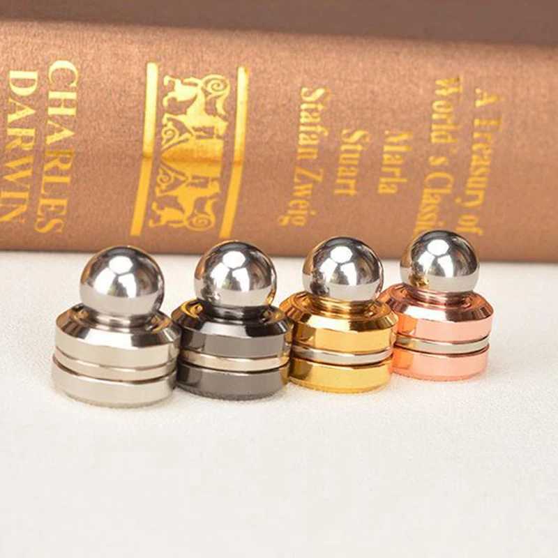 Stress Relief Metal Fidget Toy Decompression Hypnosis Rotary Gyro Fingertip Toy Kinetic Round Spinner Kids Gift Magnet Balls Y240810