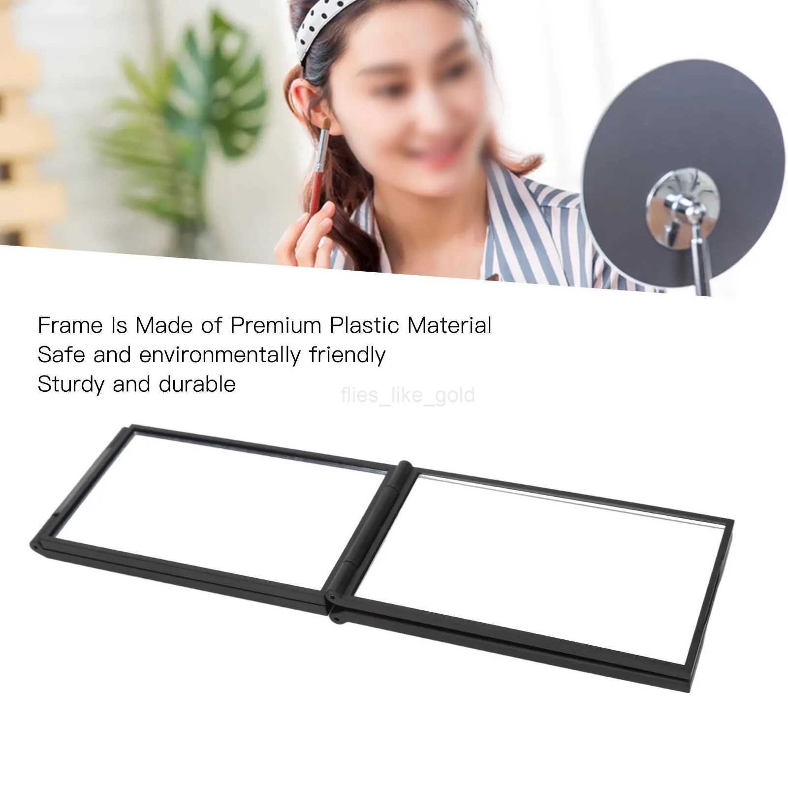 4-way mirror 360 degree handheld desktop portable foldable makeup mirror for self cutting hair makeup mirror beauty tool W240813