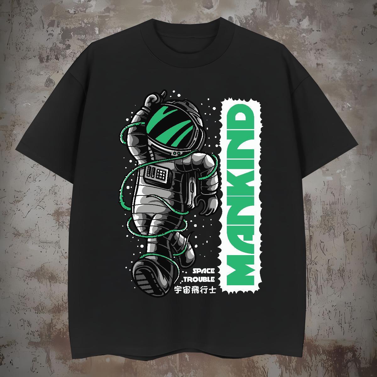 T Shirt For Man 230g Cotton universe Daily Wear O-Neck Short Sleeve Custom Printing Men Tops Tees 2024 Designer Soft Clothes