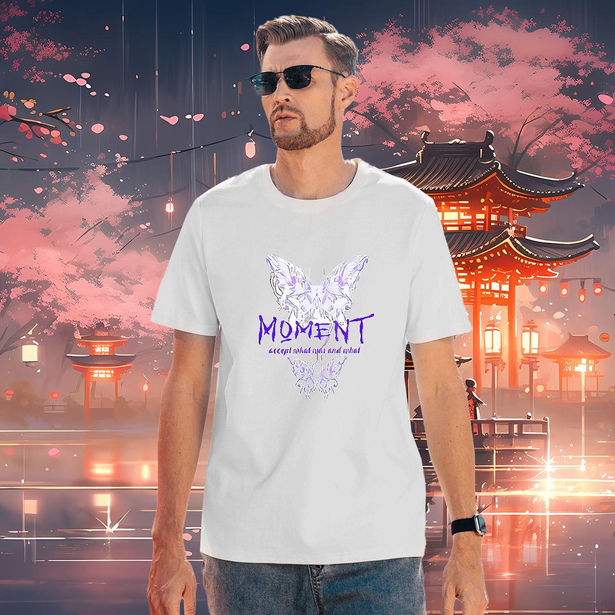Loose T shirt Butterfly Breathable Soft Spring Summer Anime Print 230g Pure Cotton Couples T Shirts Fashion Designer Top Tees