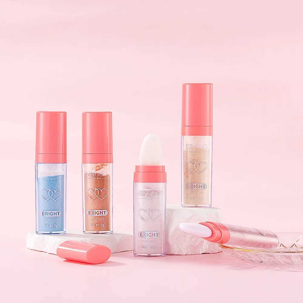 Body Glitter Facial and Body Highlight Powder Sponge Head High Fairy Glitter Powder Bright Makeup Stick W240812