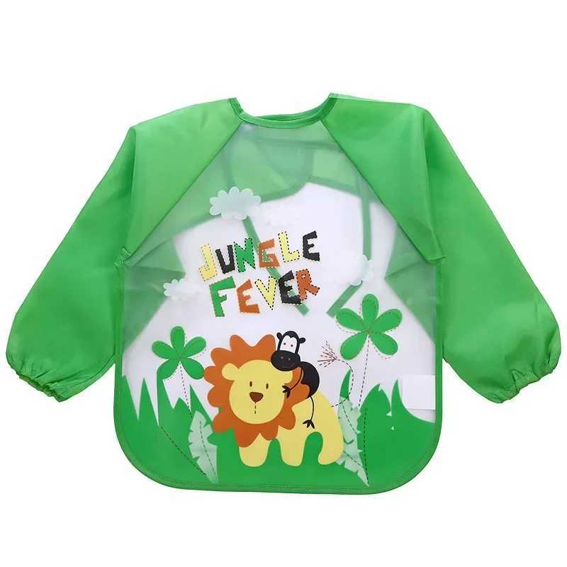Bibs Burp Cloths Baby Waterproof Bibs EVA Long Sleeve Children Apron Feeding Smock Bibs Kids Eating Breastplate Kid Stuff Baby Burp ClothsL4812