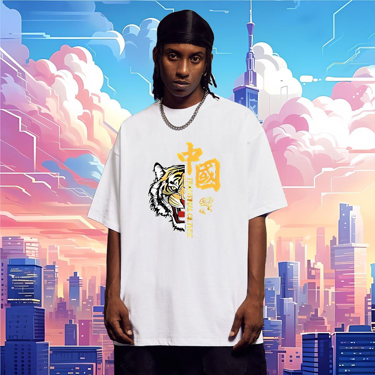 T Shirts Men 230g Cotton Daily Wear Short Sleeve O-Neck Custom Printing Men Tees 2024 Designer Brand Tees Shirts
