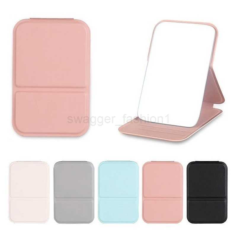Folding Makeup Mirror High-quality Portable Makeup Mirror Single-side Creative Women Solid Color Makeup MirrorXJ240813