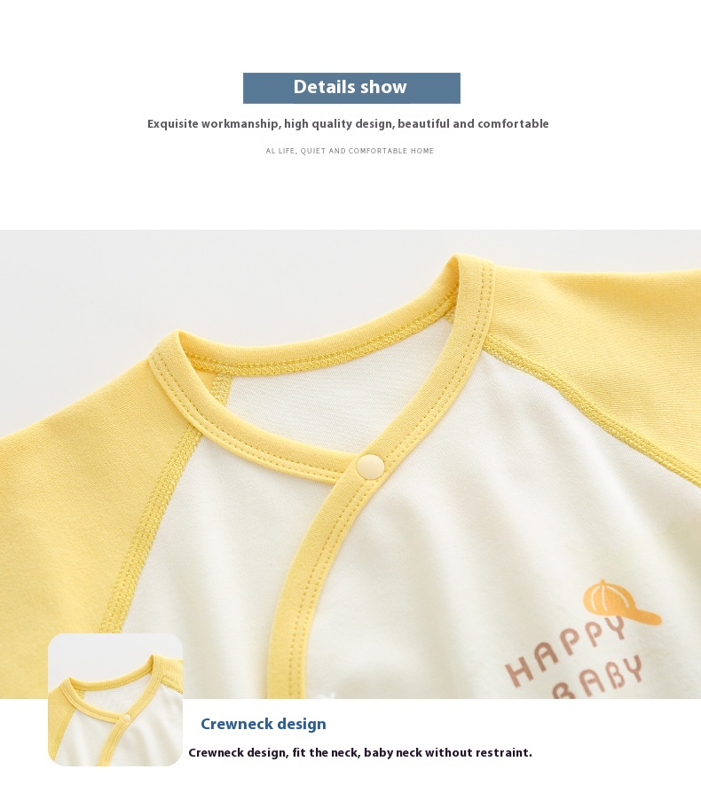 Newborn onesie baby boneless clothing autumn and winter suede long-sleeved onesie crawling clothes for baby boys and girls spring and autumn clothes