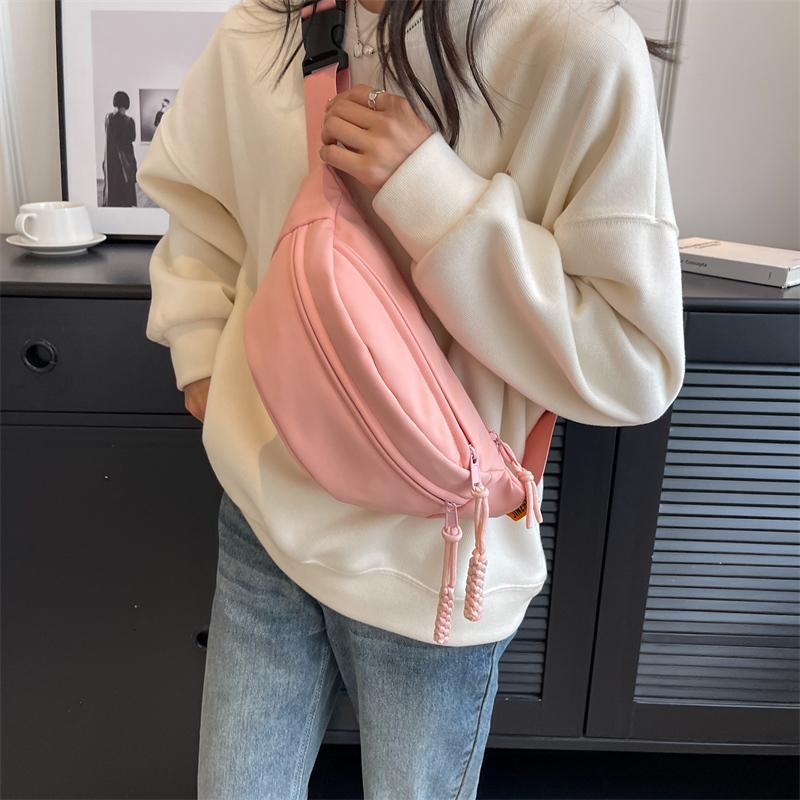 Chest Shoulder Women Sling Crossbody Messenger Half Moon Waist Pack Bag Unisex