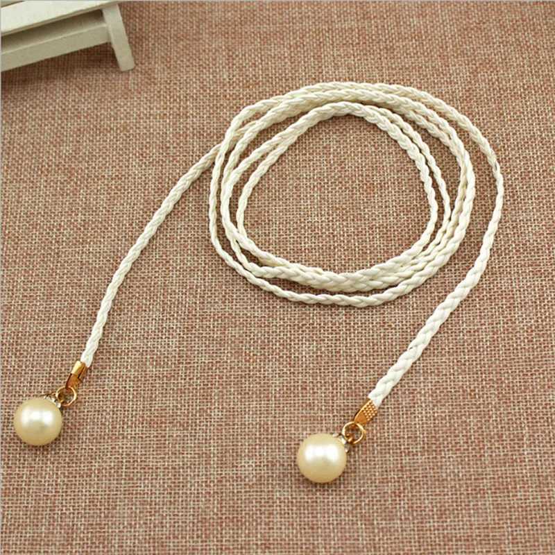 Womens Fashion Knot Waist Chain Womens Dress Retro Womens Waist Rope Pearl Belt Womens Clothing Accessories Spring/Summer W240807