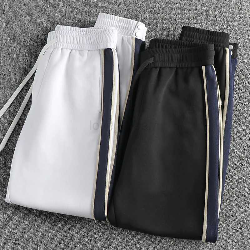 Fashion Side Stripe Stitching Design Sense Casual Sweatpants Mens All-Match Fashion Slim Fit Sports Jogger PantsXJ240813