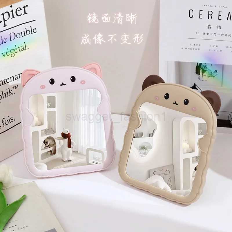 2023 New Desktop Makeup Mirror Flat Mirror with Bracket Cartoon Princess Mirror Girl Dormitory Dressing MirrorsXJ240813