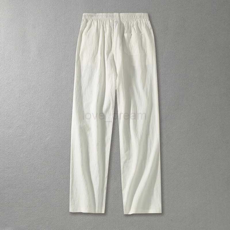 Male Plus Size Loose Pants Men Pants Summer Mens Cotton Big Sizes Wide Leg Linen Pant Oversized Jogger Trousers Large Size 9XLXJ240813