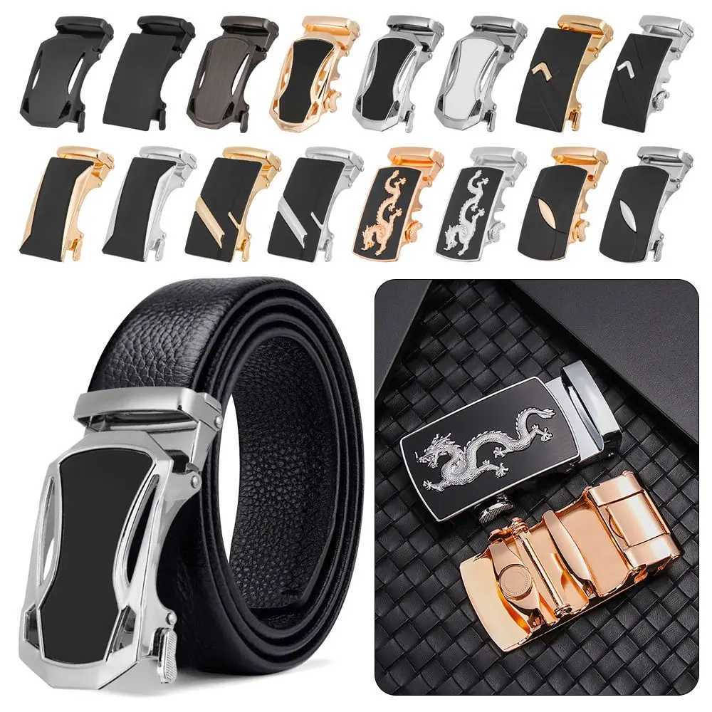 Mens buckle casual buckle business accessory 35mm wide sliding belt automatic buckle set W240807