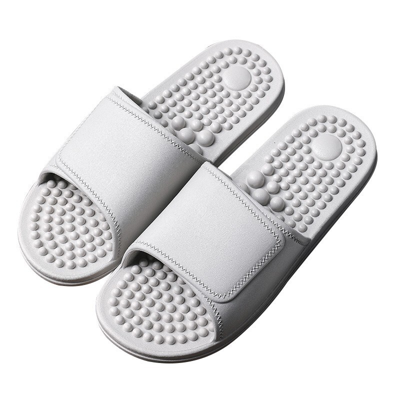 New men's massage slippers foot acupoints bathroom shower anti slip finger pressure board foot therapy sandals men's summer cool slippers