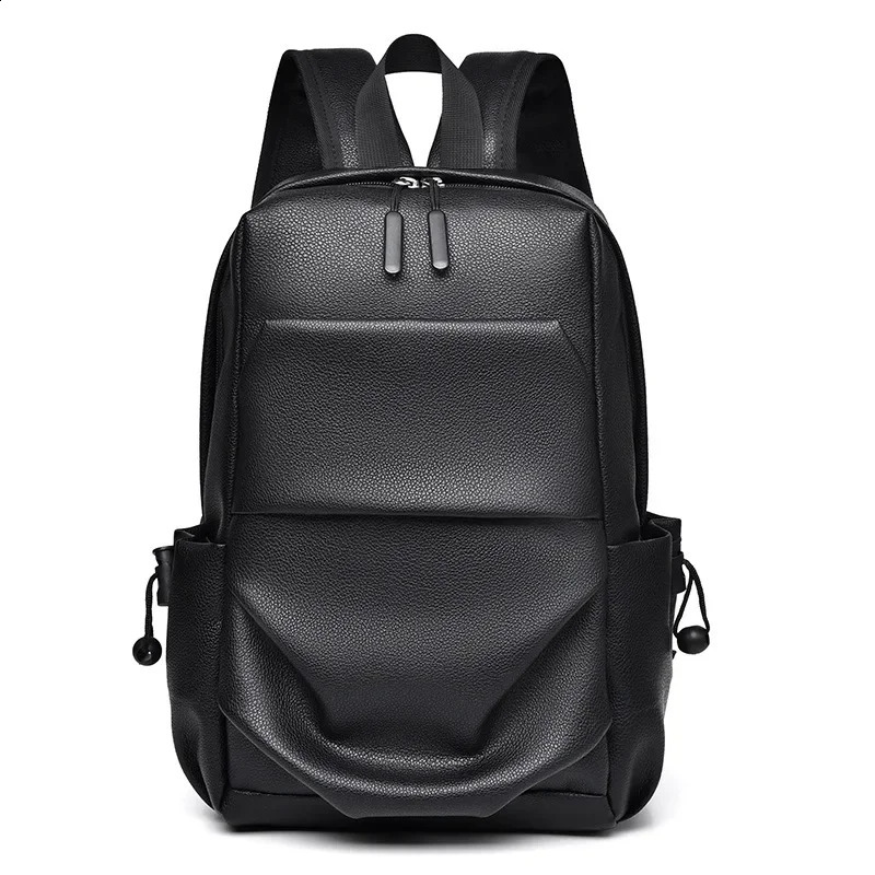 Waterproof Mens Pu Leather Backpack Used for Commuting and Traveling School Backpacks Mochila Hombre Mini Bolsa 240813