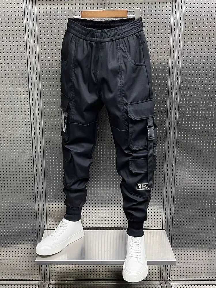 Luxury Brand Mens Clothing Fashion Hip Hop Street Pants Multi-Pocket Cargo TrousersXJ240813