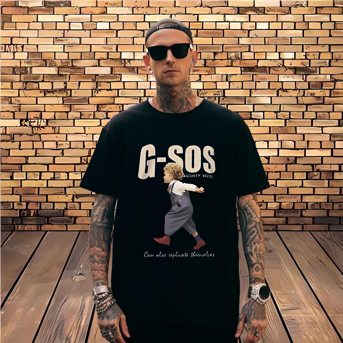 Man T Shirts 230g 100% Cotton character Casual Breathable Crew Neck Custom Printed Men Clothes T-Shirt Stylist Brand Tops
