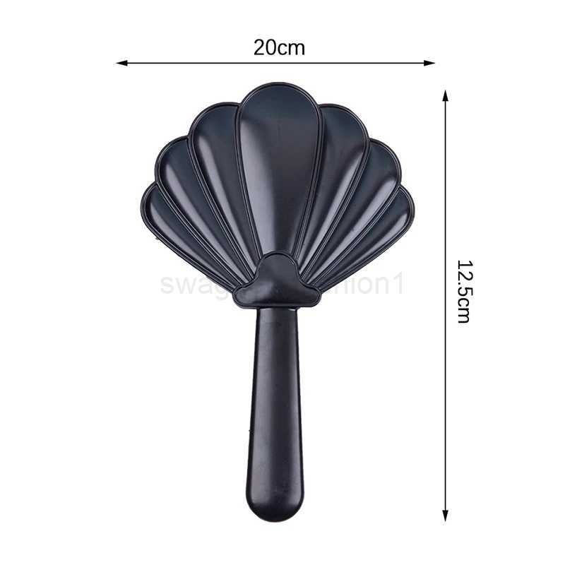Handheld Makeup Mirror Shell Shaped Makeup Mirror With Handle SPA Salon Compact Mirrors Cosmetic Mirror For WomenXJ240813