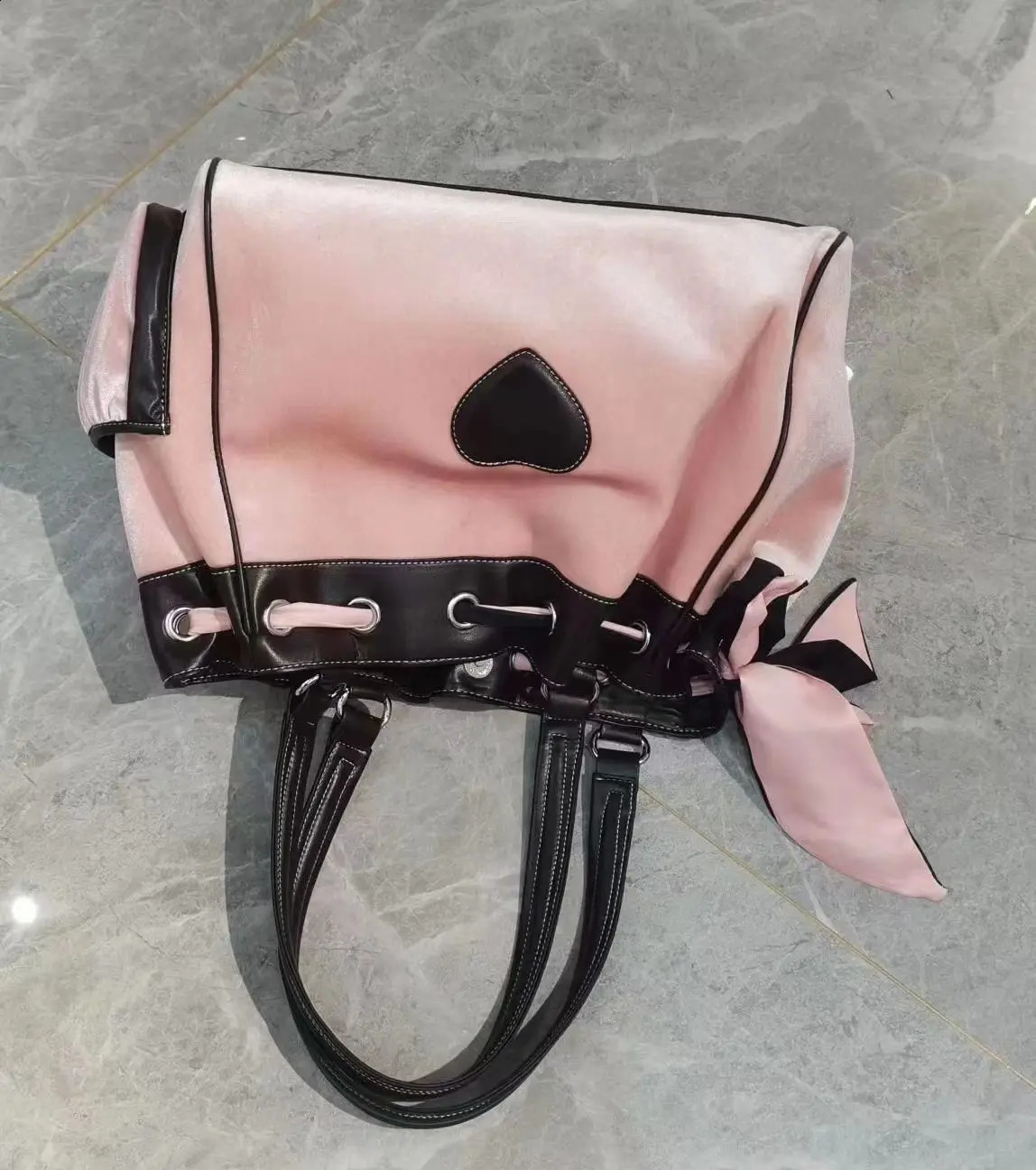 JIAERDI Sweet Cool Girls Y2k Women Vintage Embroidery Veet Shoulder Shopping Handbags Ladies Haruku Grey Tote Bag 240813 4