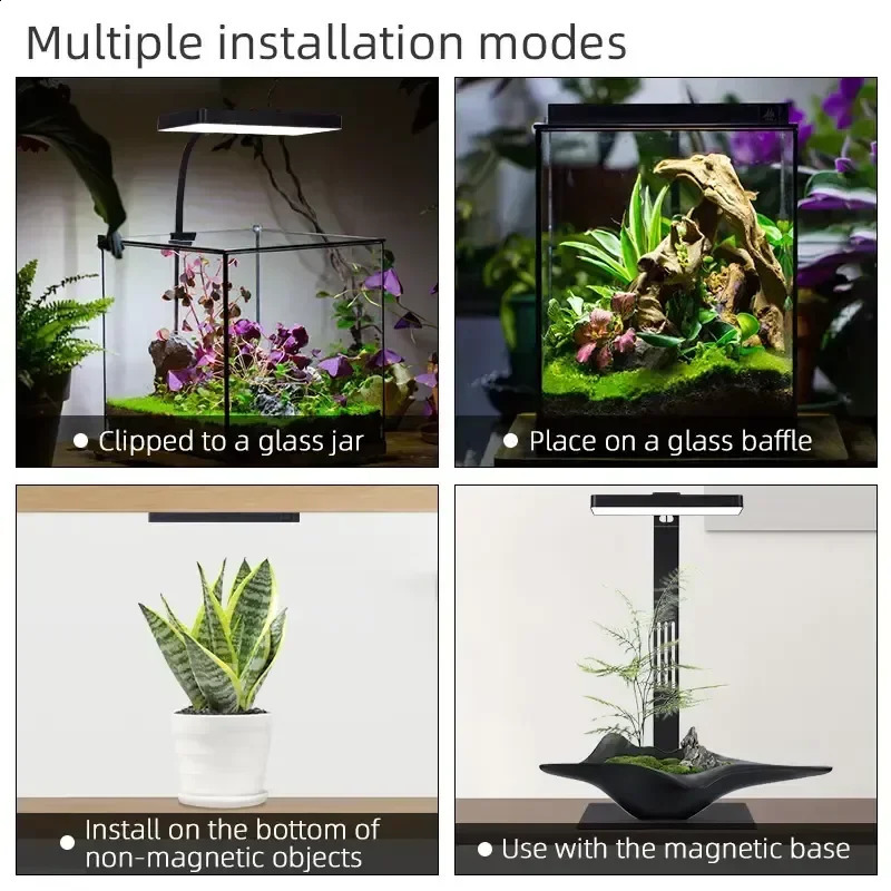 WEEK AQUA USB aquarium light Plant Grow Full spectrum LED Ecology Microlandscape light Nano aquarium light 240812