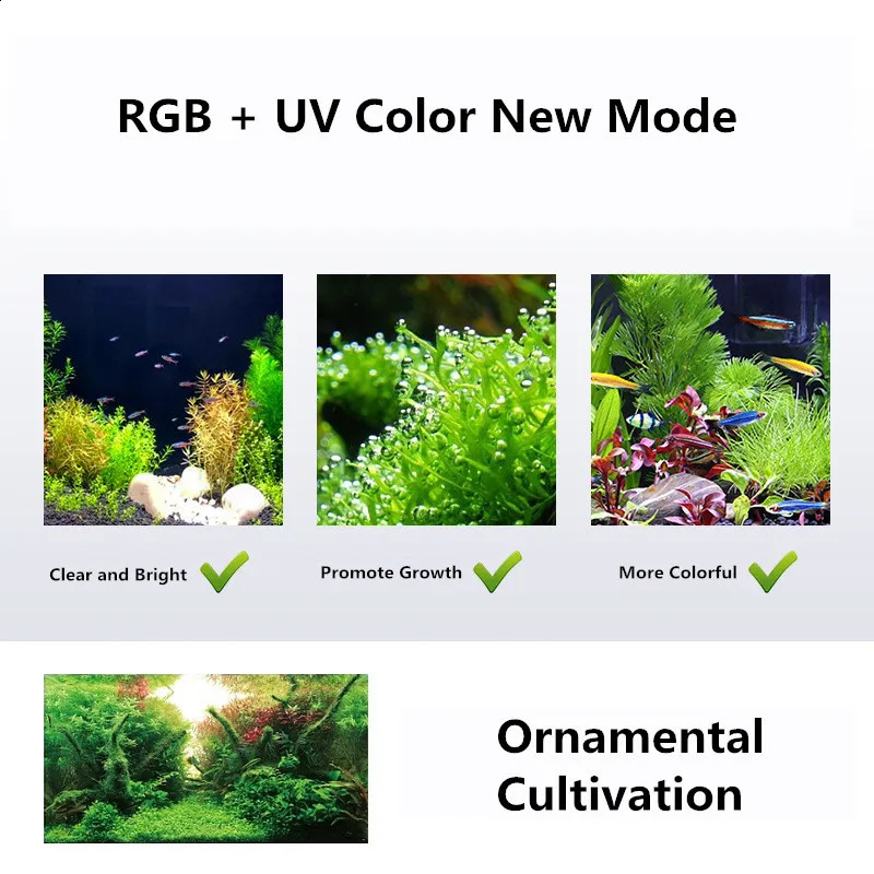 Mini 9Pro Aquarium Light Plant Grow Full Spectrum LED Magnetic Base Ecology Microlandscape Clip Light Nano Aquarium Light 240812