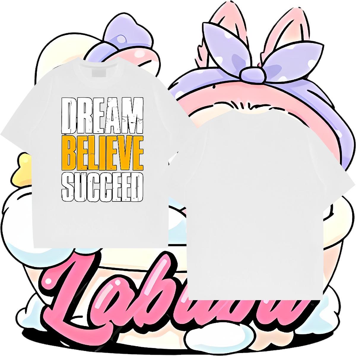 Soft Couples T Shirts Summer Casual 230g Pure Cotton DIY Anime O Neck Short Sleeves letter T-Shirts Brand Tee Shirt