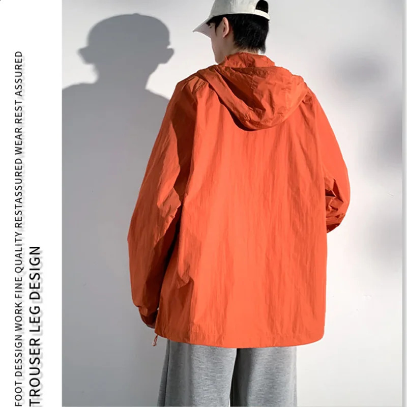 Summer hooded jacket womens waterproof and clothing lightweight quick drying skin windproof 240812