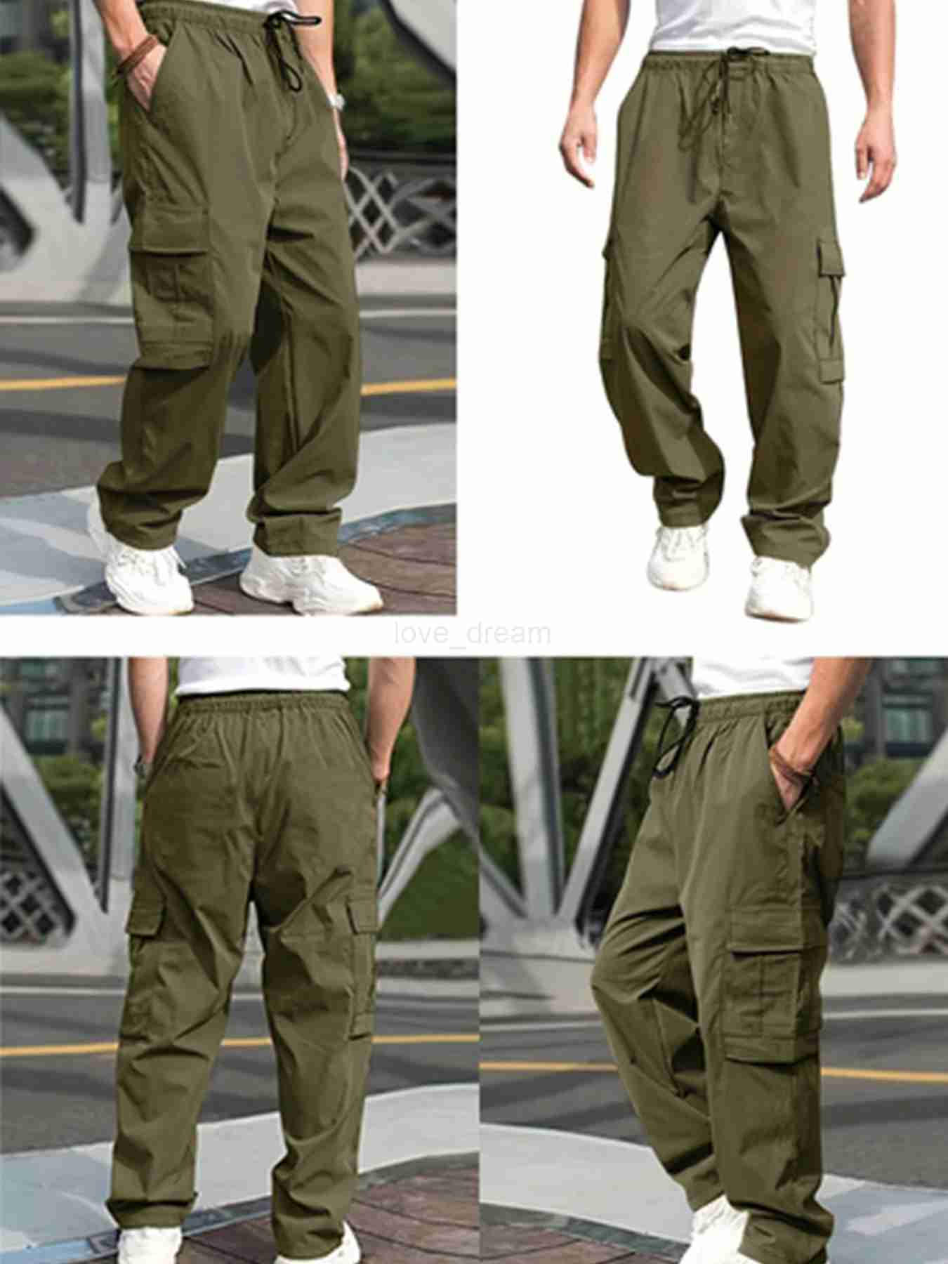 2024 Streetwear Hip Hop Joggers Cargo Pants Men Multi-Pocket Elastic Waist Harem Trousers Male Harajuku Casual Woman SweatpantsXJ240813