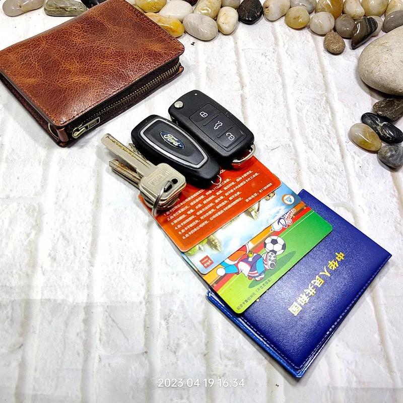 Blongk Zippered Waist Pack leather belt bag wallet holder car key bag driver license box womens L120902D 240812