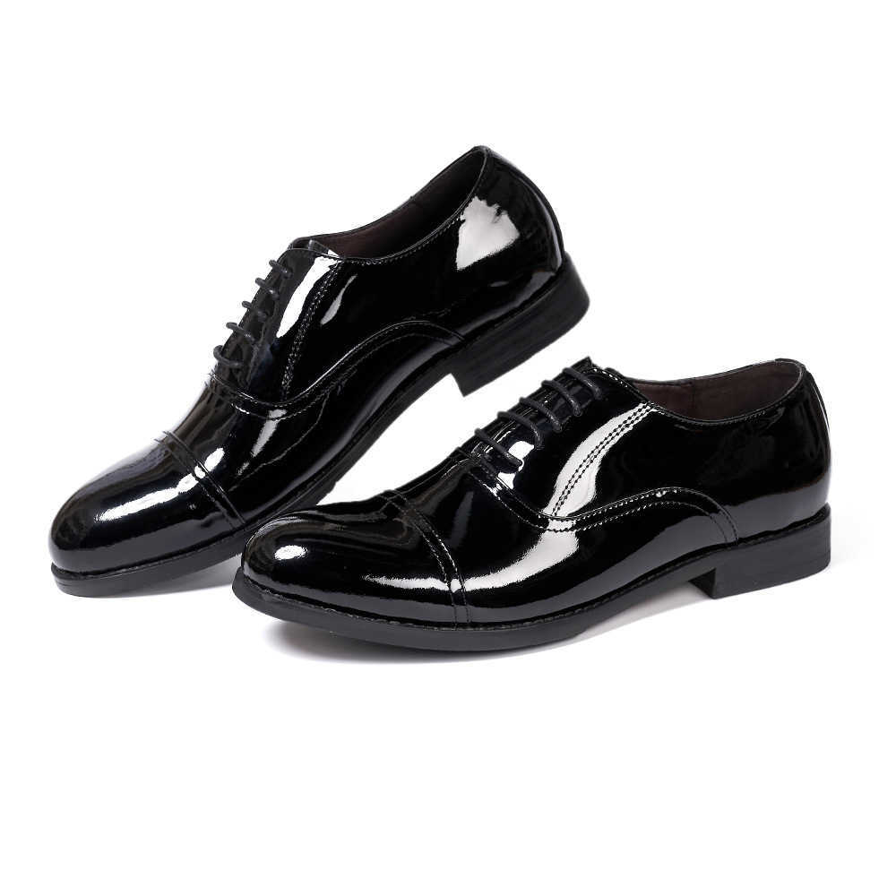 CMM Mens Business Leather Shoes Top Layer Cowhide Patent Leather Party Shoes Highend Handmade Mens Shoes