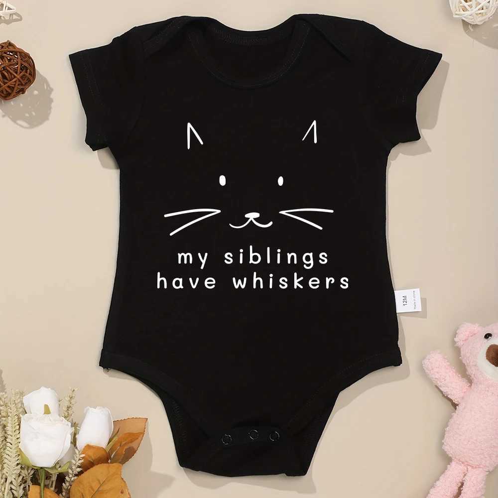 My sisters have lovely beards Baby girls clothes Onesie Funny Kawaii Harajuki Comfortable skin Friendly newborn boys tights Cotton W240812