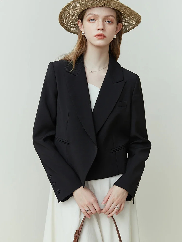 FSLE Womens Full Match Set Wide Leg Pants Short Sleeve Jacket High Waist Loose Flat Bottom Two Piece for Women 240812