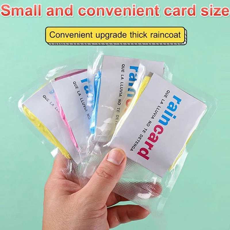2/5pcs Portable Raincoat Women Men Outdoor Rainwear Waterproof Disposable Camping Hiking Hooded Ponchos Rain Cover Travel Y240810