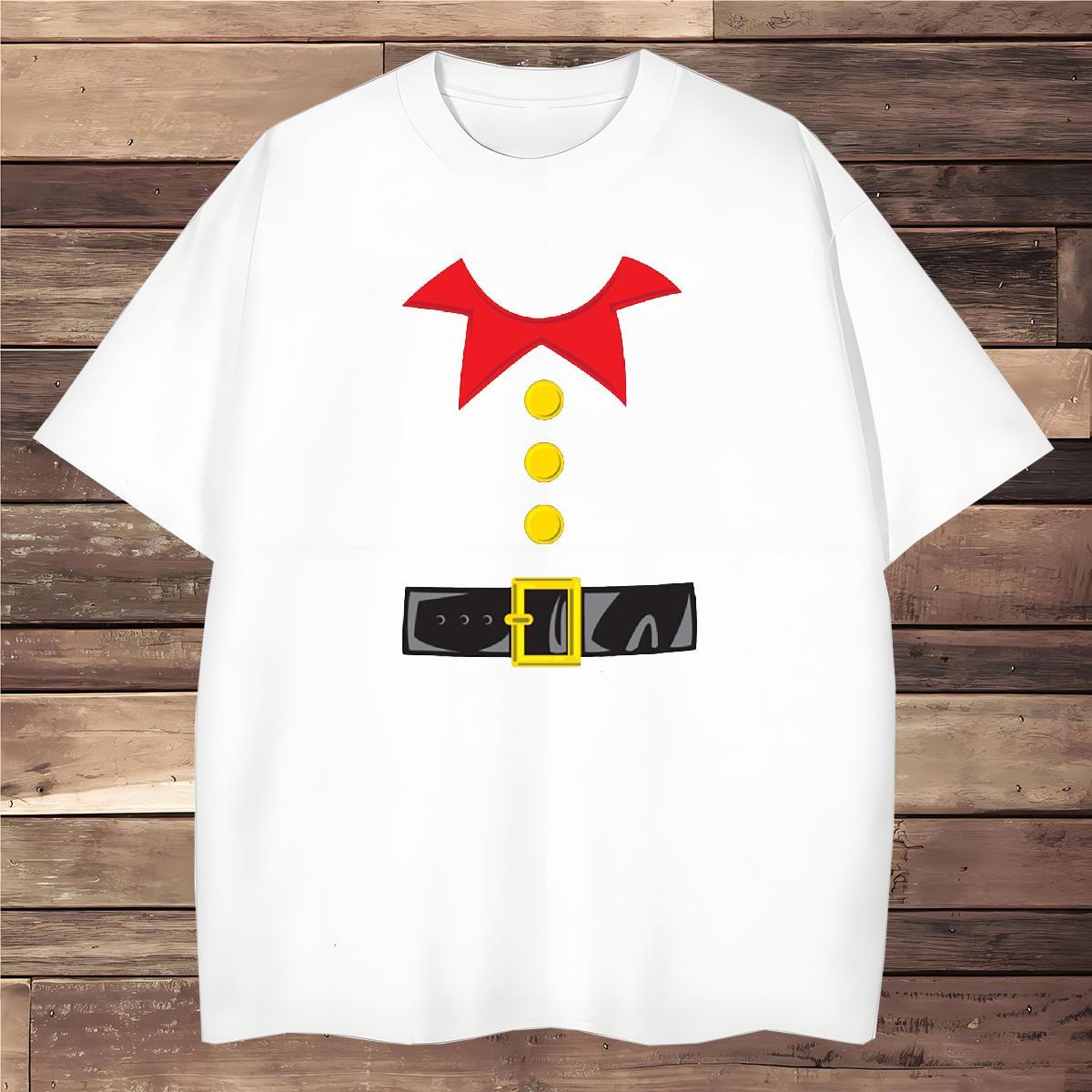 Unisex Man T Shirts Christmas Breathable Short Sleeve Beach Custom Printed 230g Cotton Men Clothes T-Shirt 2024 Tees Shirts