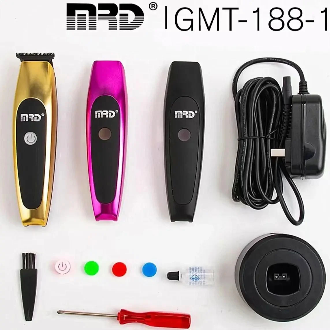 MRD Mohda Electric Push Shear GMT-188-1 Small Artillery Carving Trimmer Professional Hairdresser Gradient Shaving 240812