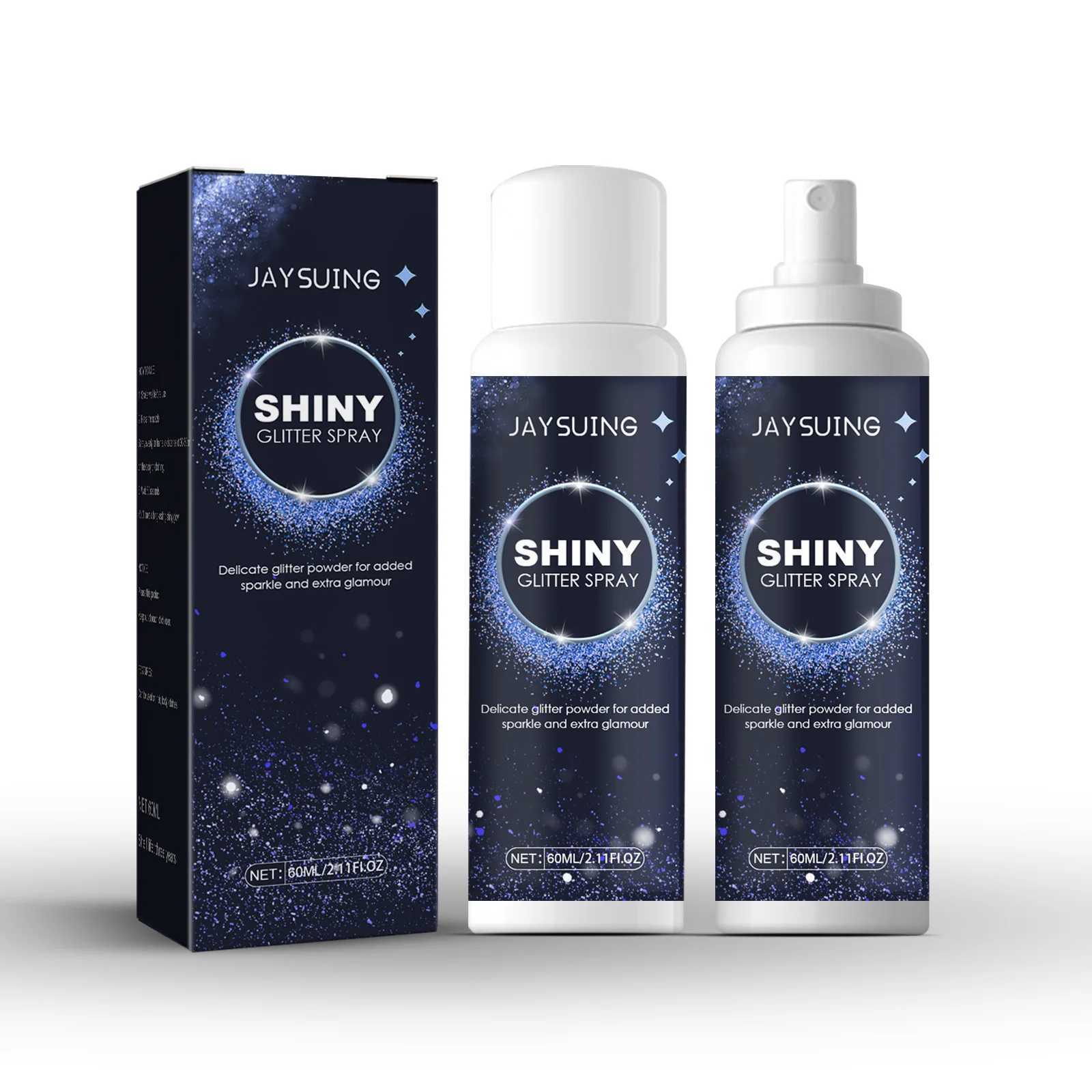 Highlighter powder spray high gloss lasting shimmer shiny party makeup waterproof hair shiny body shiny powder W240812