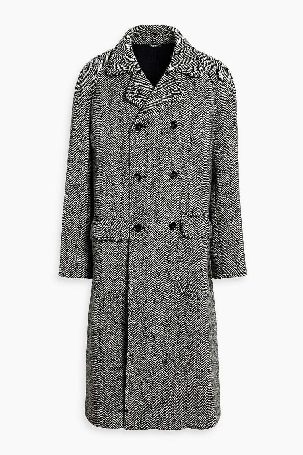 Stylish Men's Wool Blend Overcoat Notched Lapel Tailored Jacket Blazer Coat Autumn Winter Harringbone Windbreaker Custom Made Plus Size