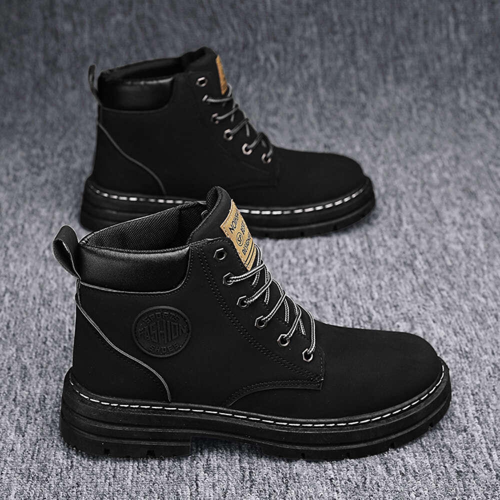 Ddmyoutdoor Martin Boots Spring New Anti Slip Waterproof High Fashion Men S Wear Resistant Labor Protection Work Clothes Short Outdoor Shoes