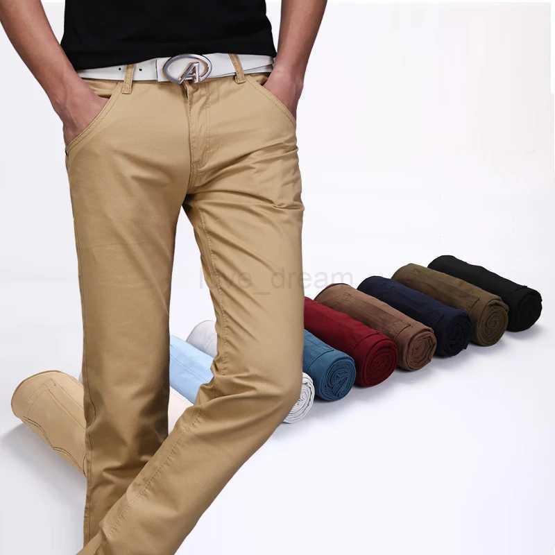 6-color Fashion Slim Straight Casual Pants Korean Classic Solid Color Simple Trend Brand Trousers Black Army Green Royal BlueXJ240813